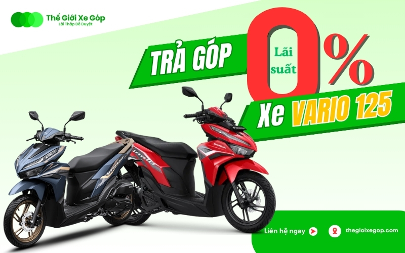 Mua xe Vario 125 trả góp