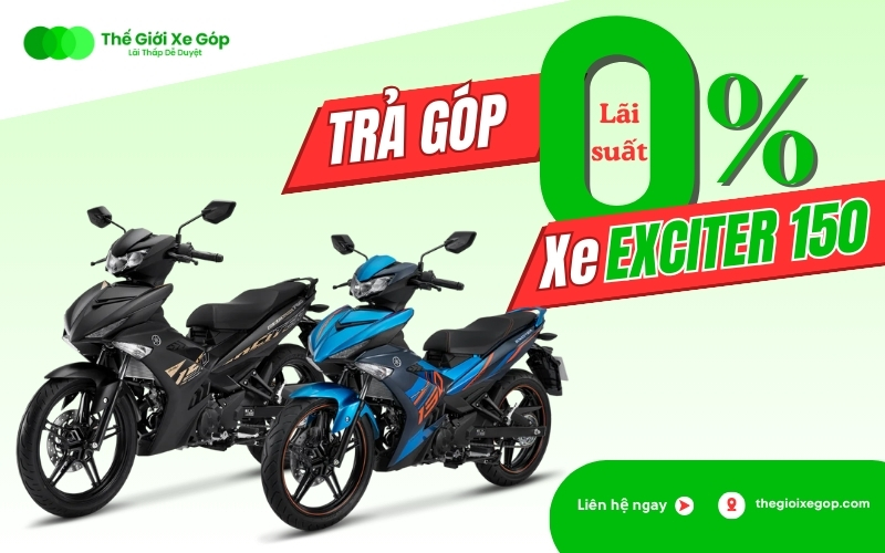 Mua xe Exciter 150 trả góp