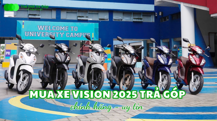 mua xe Vision 2025 trả góp