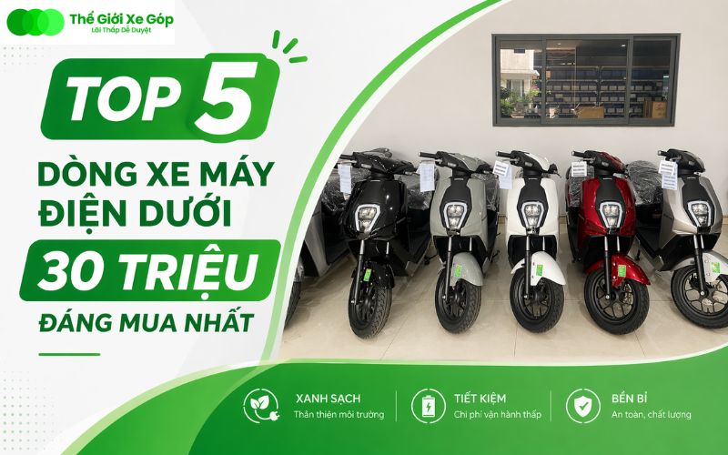 Top dòng xe máy điện dưới 30 triệu đáng mua nhất