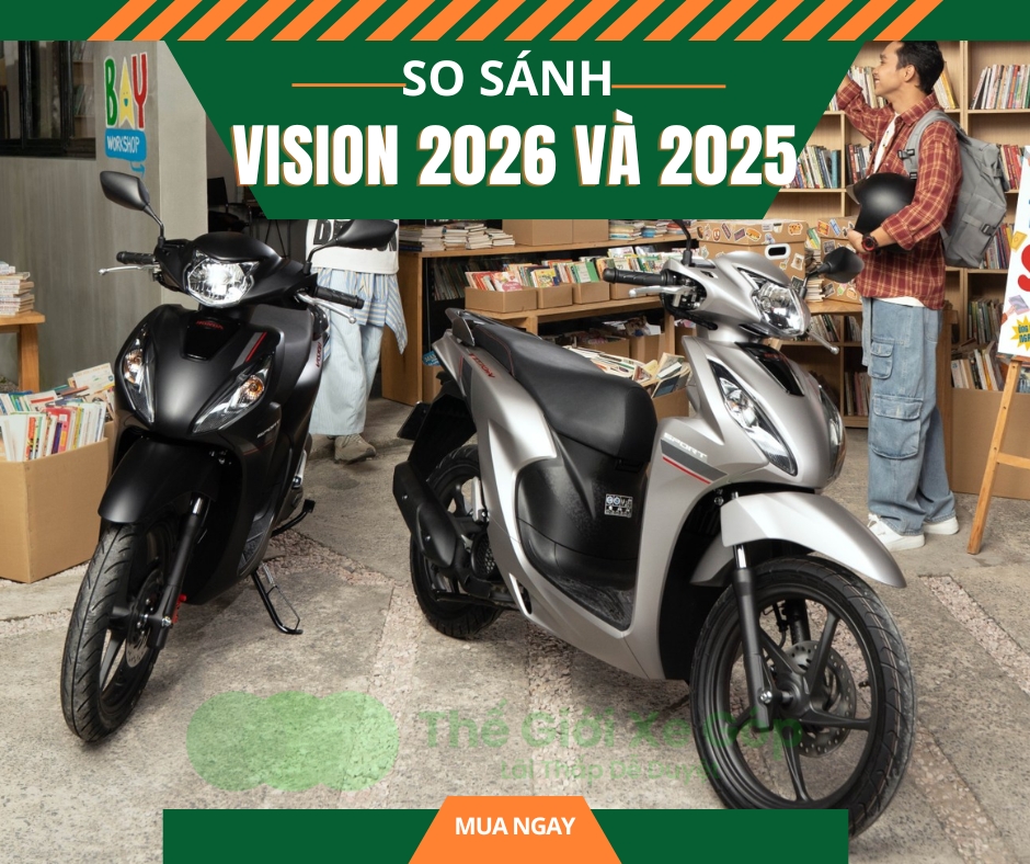 Honda Vision 2026 có gì khác 2025? Có đang mua không?