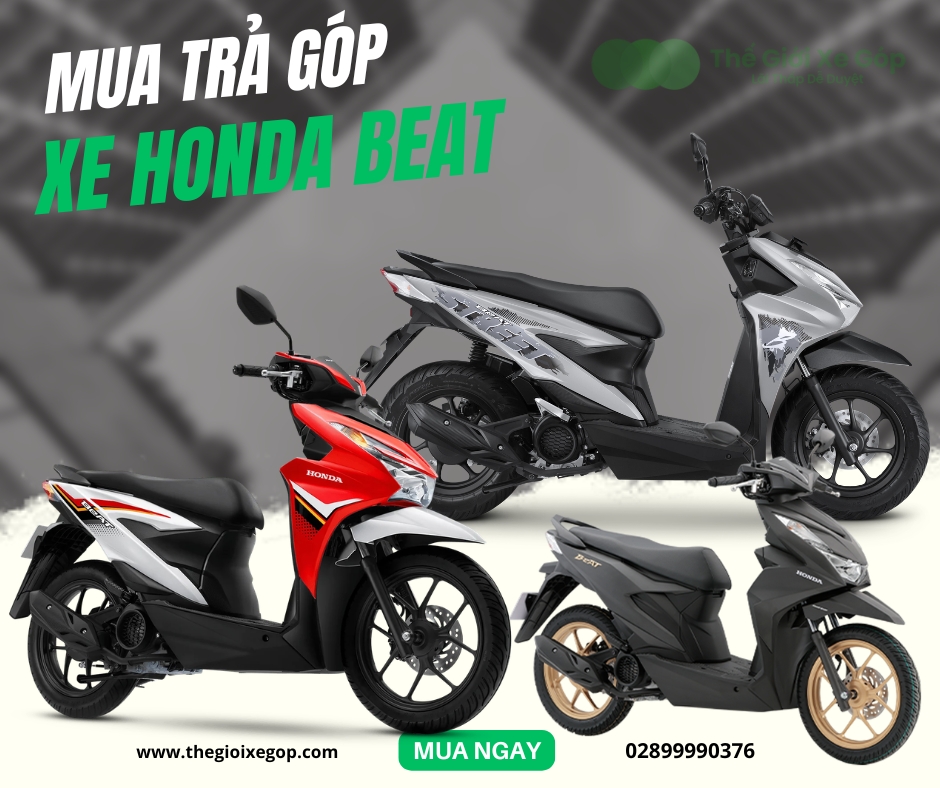 Mua trả góp xe Honda Beat lãi thấp tại TPHCM