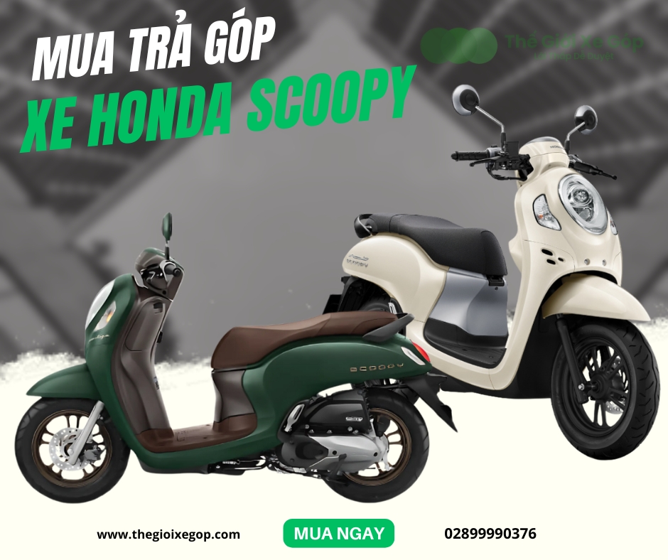 Mua Trả góp xe Scoopy lãi thấp tại TPHCM