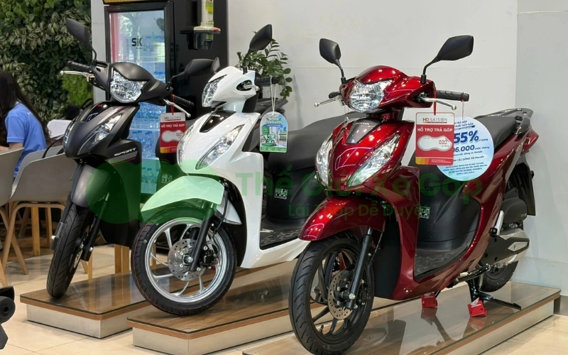 Hình thức mua xe máy trả góp online