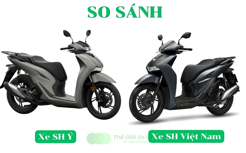 Cách phân biệt xe SH Ý và SH Việt Nam