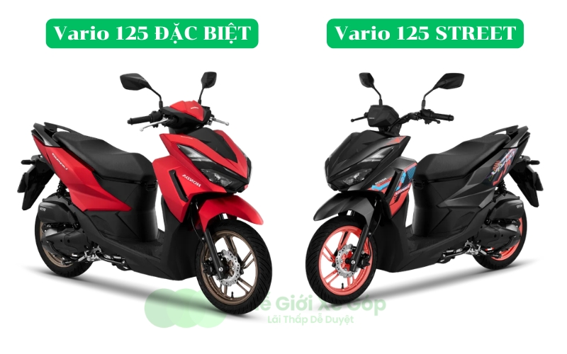 So sánh Vario 125 Đặc biệt và Vario 125 Street. Nên mua xe nào?