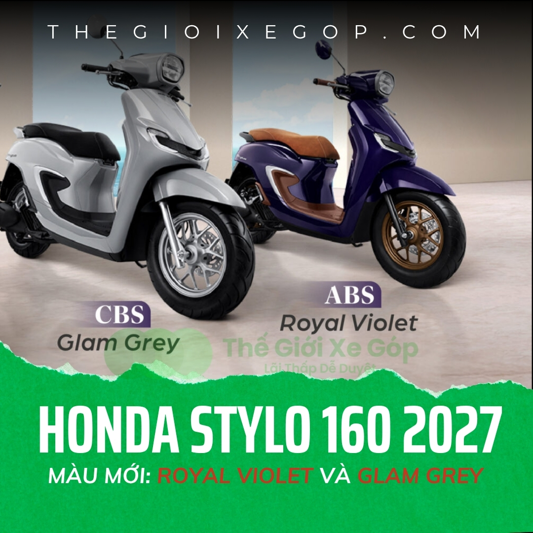 Ra mắt Honda Stylo 160 2027 màu mới: Tím Royal Violet