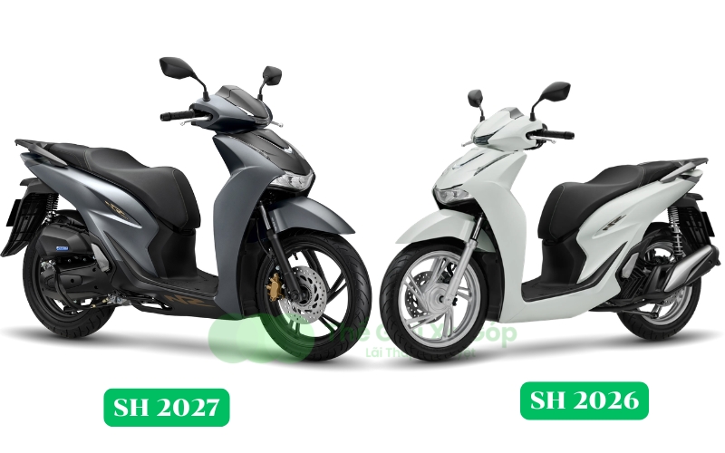 Honda SH125i/SH160i 2027 có gì khác so với 2026