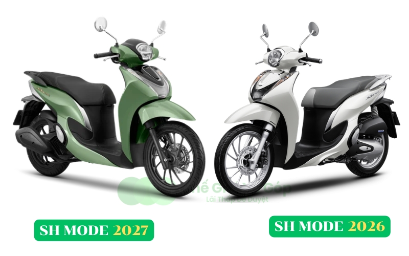 So sánh Honda SH Mode 2027 và SH Mode 2026: Khác gì nhau?
