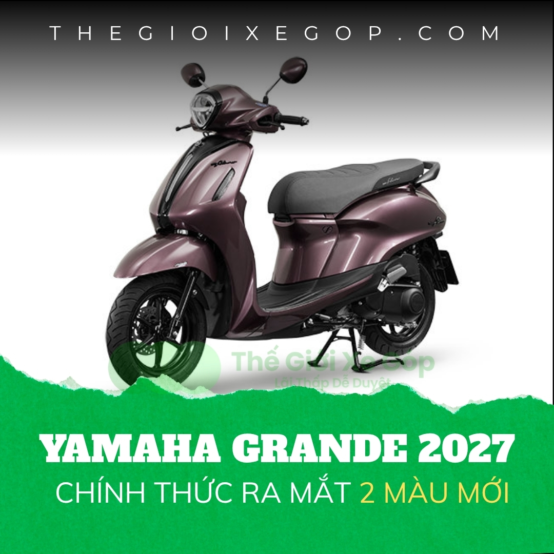 Yamaha Grande 2027 chính thức ra mắt 2 màu mới